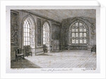 Interior view of the Jerusalem Chamber in Westminster Abbey, London by Frederick Nash