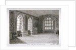 Interior view of the Jerusalem Chamber in Westminster Abbey, London by Frederick Nash