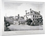 North-east view of Tooting School, with a garden in the foreground, Wandsworth, London by HP Ashby