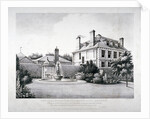 North-east view of Tooting School, with a garden in the foreground, Wandsworth, London by HP Ashby
