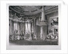 Interior view of the Rose Satin Drawing Room in Carlton House, Westminster, London by RG Reeve