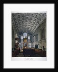 Interior view of the Chapel Royal in St James's Palace, Westminster, London by Daniel Havell