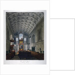 Interior view of the Chapel Royal in St James's Palace, Westminster, London by Daniel Havell