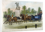 Queen Victoria and Prince Albert taking air in Hyde Park, London by Anonymous