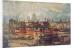 The Lord Mayor's procession by water to Westminster, London by Anonymous