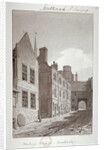 View looking towards the gateway of Montague House, Southwark, London by John Chessell Buckler