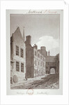 View looking towards the gateway of Montague House, Southwark, London by John Chessell Buckler