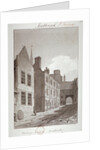 View looking towards the gateway of Montague House, Southwark, London by John Chessell Buckler