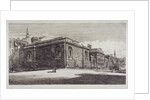 View of Newgate Prison, Old Bailey, from Newgate Street, City of London by William Monk