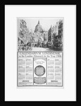 St Paul's Cathedral and Fleet Street, City of London by William Monk