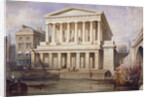 Proposed view of Fishmongers' Hall near London Bridge, City of London by Frederick Nash