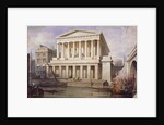 Proposed view of Fishmongers' Hall near London Bridge, City of London by Frederick Nash