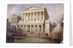 Proposed view of Fishmongers' Hall near London Bridge, City of London by Frederick Nash