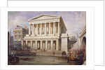 Proposed view of Fishmongers' Hall near London Bridge, City of London by Frederick Nash