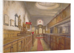 Interior of Holy Trinity, Minories, London by John Crowther