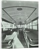 Interior of coach type ambulance, Western Ambulance Station, Fulham, 1935 by Unknown