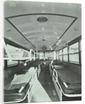 Interior of coach type ambulance, Western Ambulance Station, Fulham, 1935 by Unknown