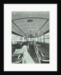 Interior of coach type ambulance, Western Ambulance Station, Fulham, 1935 by Unknown