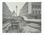 Replacing an old gas main, Commercial Street, London, 1906 by Unknown