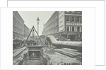 Replacing an old gas main, Commercial Street, London, 1906 by Unknown