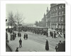 Queue of people at Blackfriars Tramway shelter, London, 1912 by Unknown