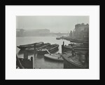 Barges moored at Bankside wharves looking downstream, London, 1913 by Unknown