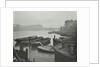 Barges moored at Bankside wharves looking downstream, London, 1913 by Unknown
