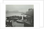 Barges moored at Bankside wharves looking downstream, London, 1913 by Unknown