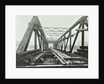 Erection of Emergency Thames Bridge, London, 1942 by Unknown