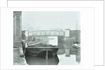 Man mooring a barge by a river bank, Poplar, London, 1905 by Unknown