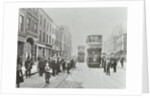 Pedestrians and trams in Commercial Street, Stepney, London, 1907 by Unknown