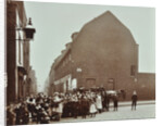 Crowd of East End children, Red Lion Street, Wapping, London, 1904 by Unknown