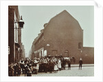 Crowd of East End children, Red Lion Street, Wapping, London, 1904 by Unknown