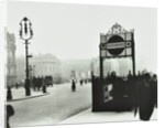 Trafalgar Square with Underground entrance and Admiralty Arch behind, London, 1913 by Unknown