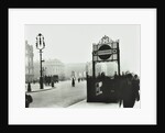 Trafalgar Square with Underground entrance and Admiralty Arch behind, London, 1913 by Unknown