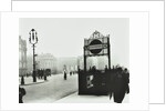 Trafalgar Square with Underground entrance and Admiralty Arch behind, London, 1913 by Unknown