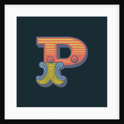 Letter P (Dark background) by Magnolia Box