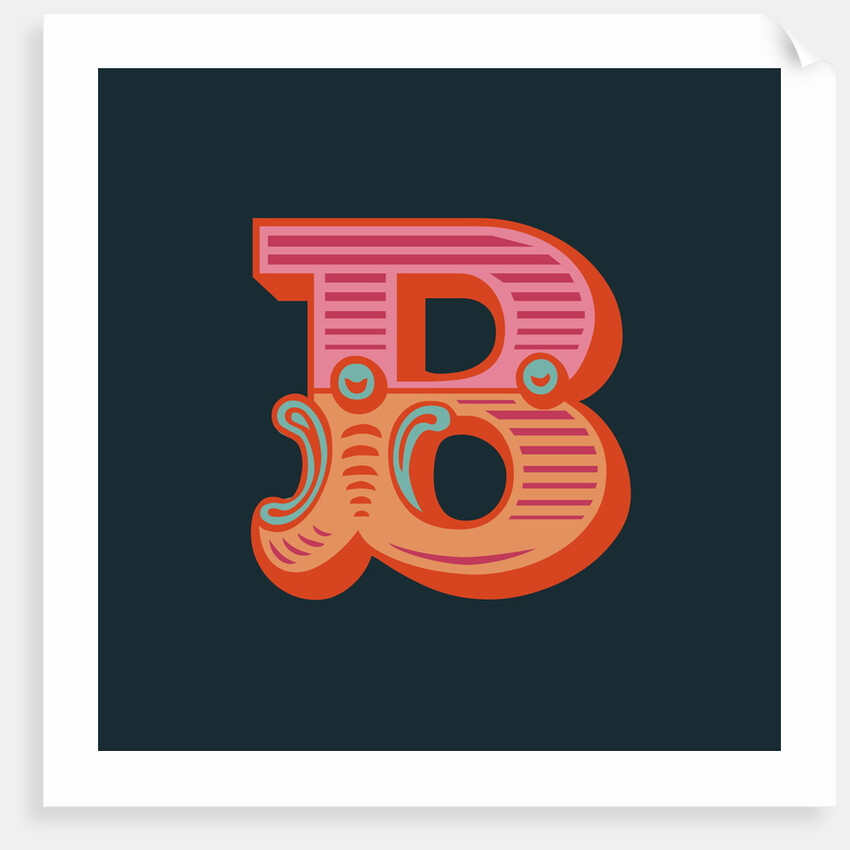 Letter B (Dark background) by Magnolia Box