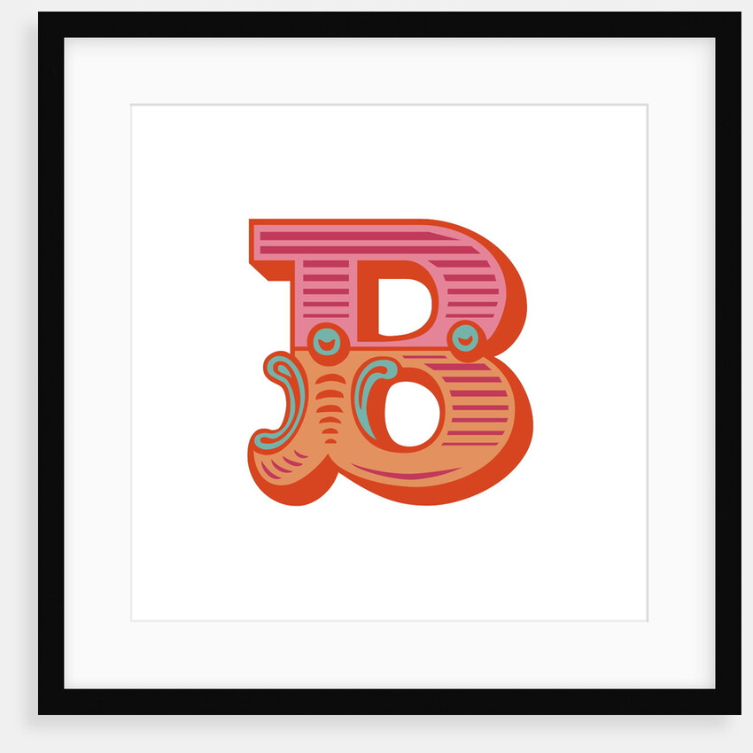 Letter B (White background) by Magnolia Box