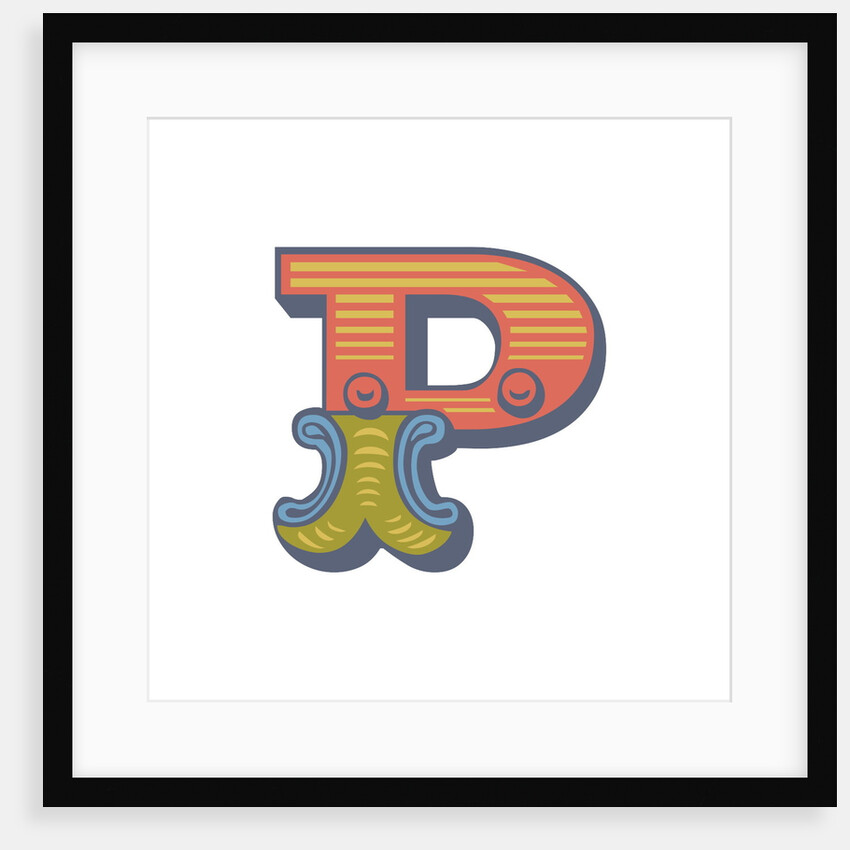 Letter P (White background) by Magnolia Box