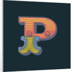 Letter P (Dark background) by Magnolia Box