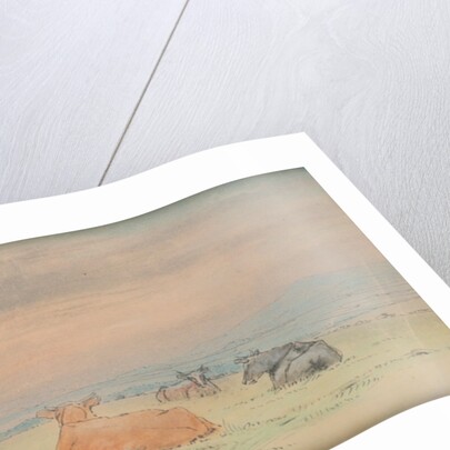 Cattle and landscape by John Miller Nicholson