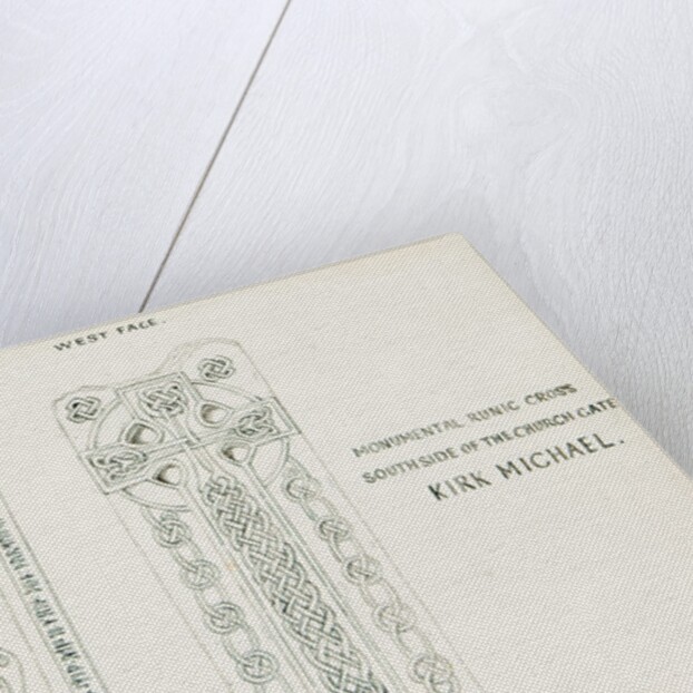 Monumental Runic Cross South side of the Church Gate, Kirk Michael by J. W.