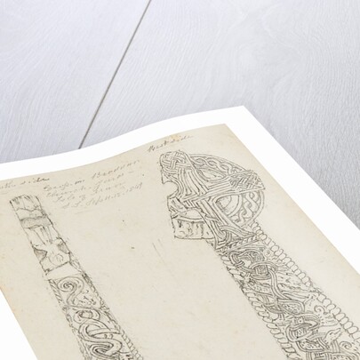 Cross in Braddan Churchyard, north side and west side by S. Staples