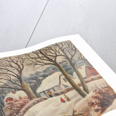 Snow scene, Isle of Man by Unknown