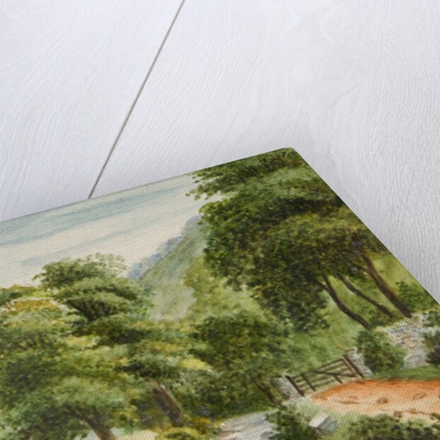 Manx Landscape with river by Unknown