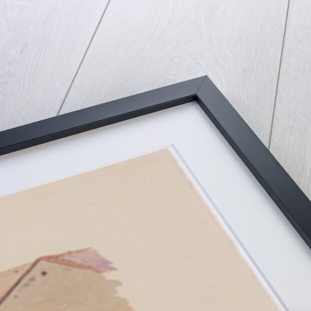 Tower of Refuge over roof tops by John Miller Nicholson