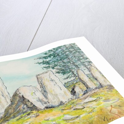 Cashtal yn Ard forecourt, Cornaa by Harold H. Cresswell