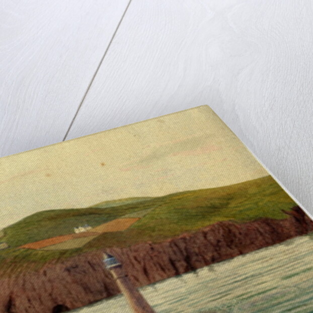 Calf of Man and Chicken Rock Lighthouses by Robert Evans Creer