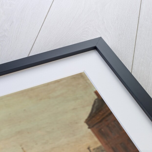 Old St Matthew's Church with Market Stalls by Anonymous